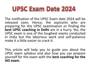 upsc exam date 2024