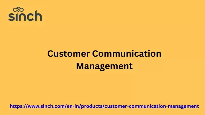 customer communication management