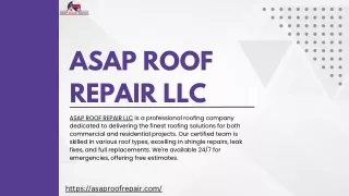 ASAP ROOF REPAIR LLC