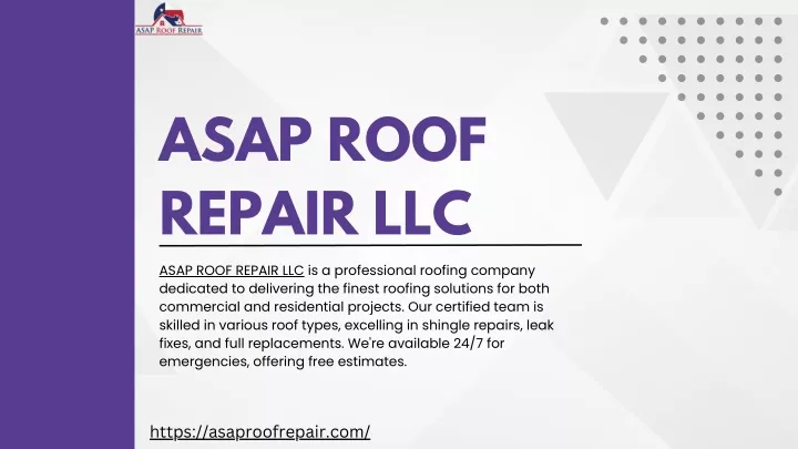 asap roof repair llc
