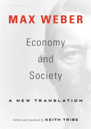 [PDF] ❤Download⭐  Economy and Society: A New Translation