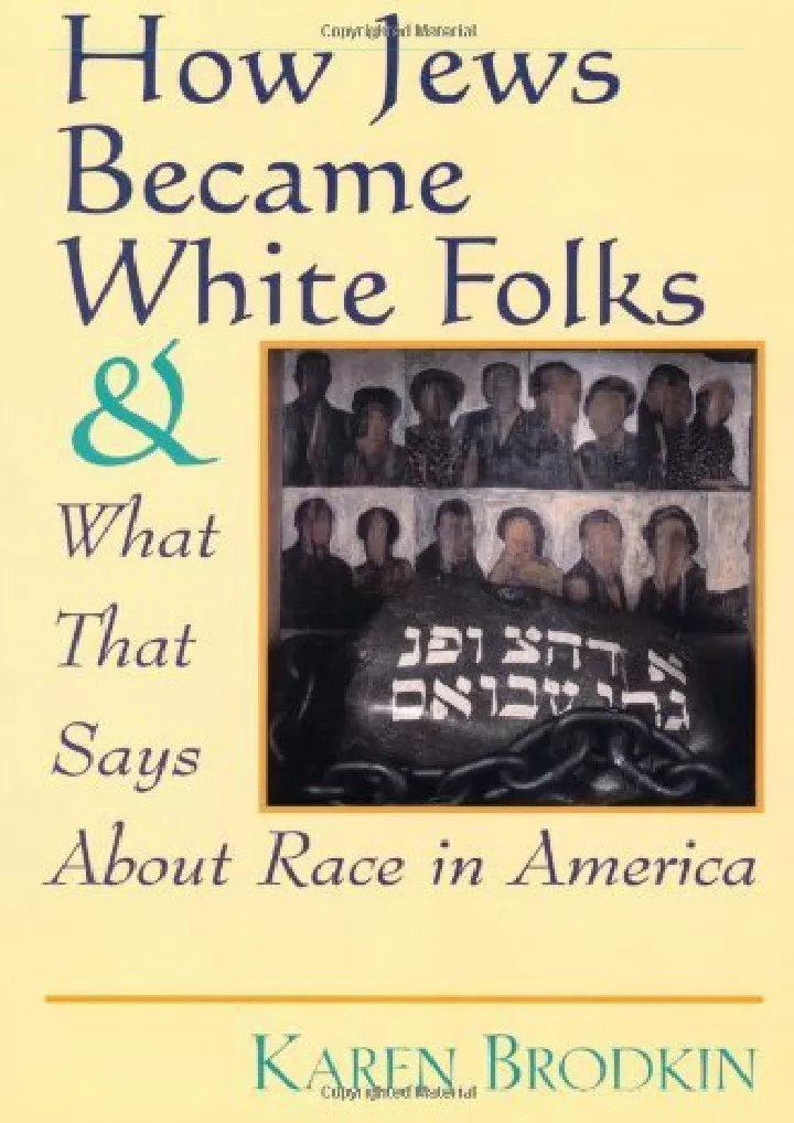 pdf how jews became white folks and what that