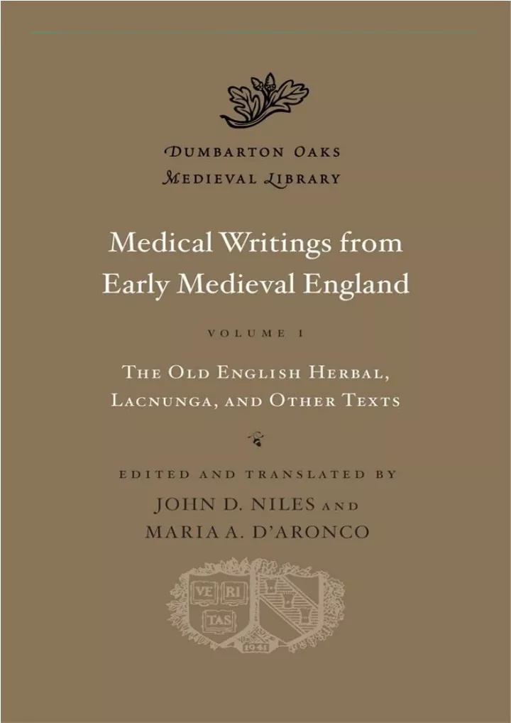 read pdf medical writings from early medieval