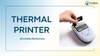 Benefits of Using Thermal Printers for Billing