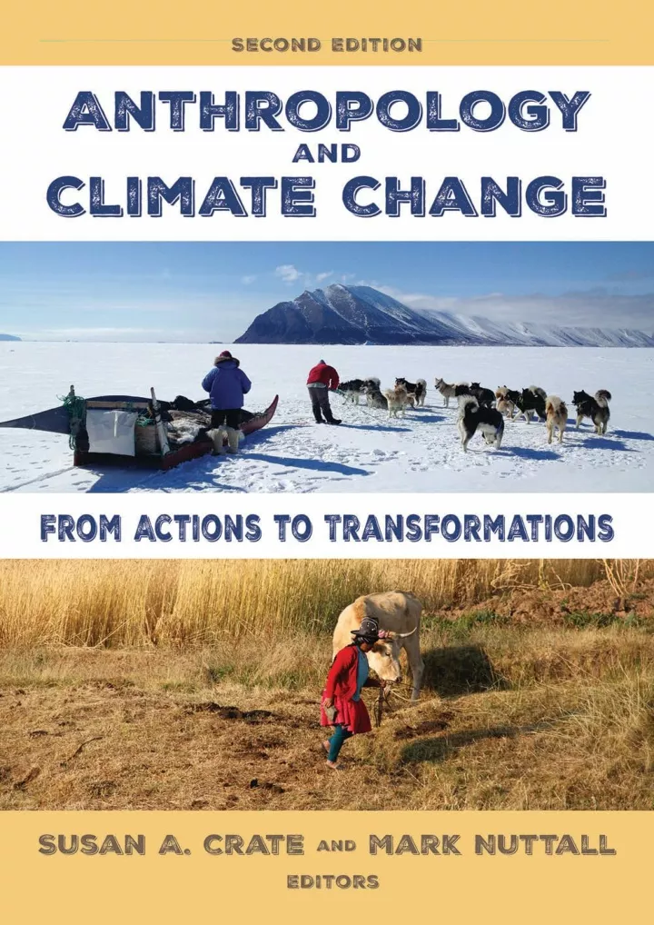 read pdf anthropology and climate change download