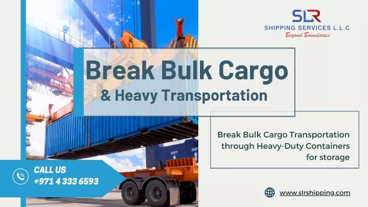 break bulk cargo heavy transportation