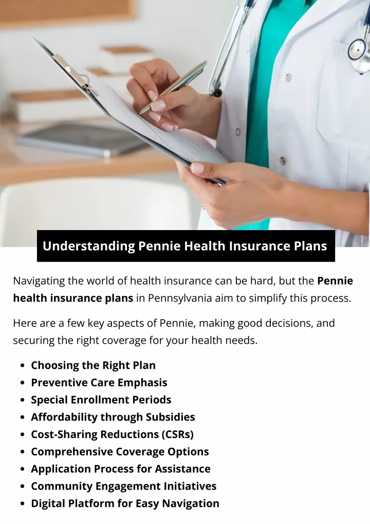 understanding pennie health insurance plans