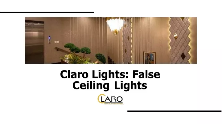 claro lights false ceiling lights