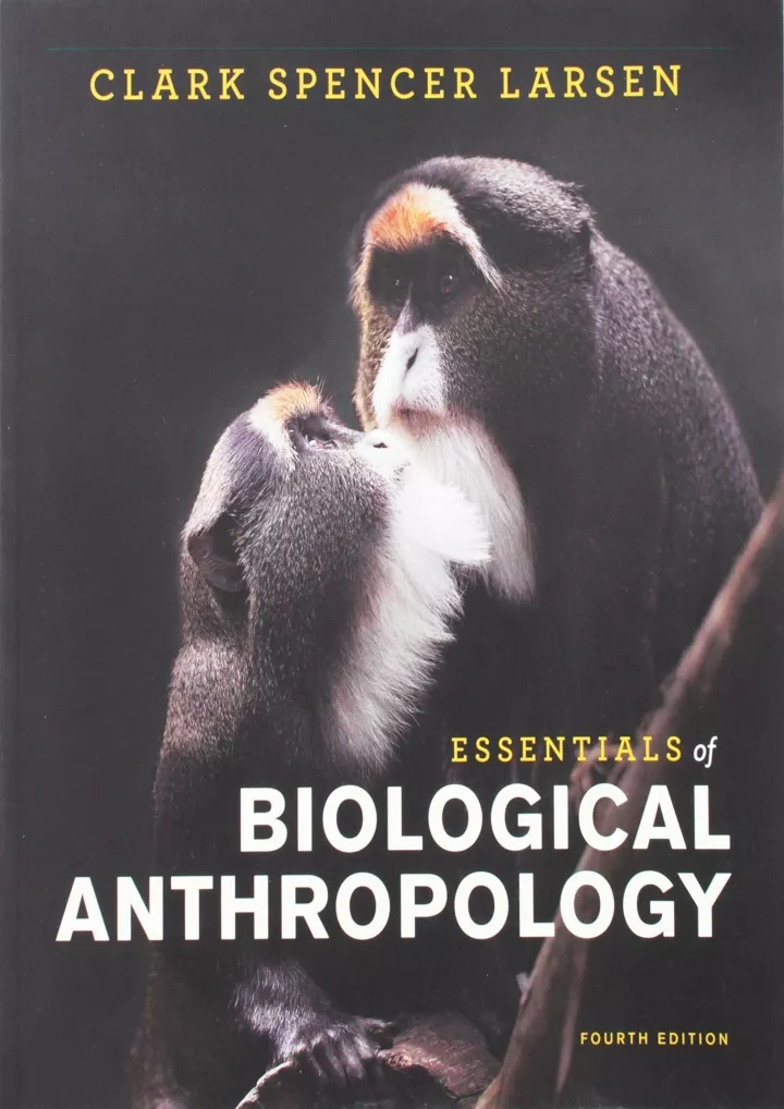 pdf read essentials of biological anthropology