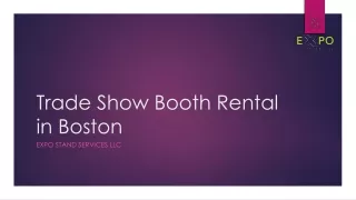 Trade Show Booth Rental in Boston