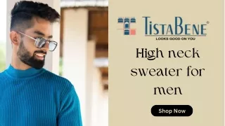 Highneck sweater for men