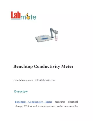 benchtop conductivity meter