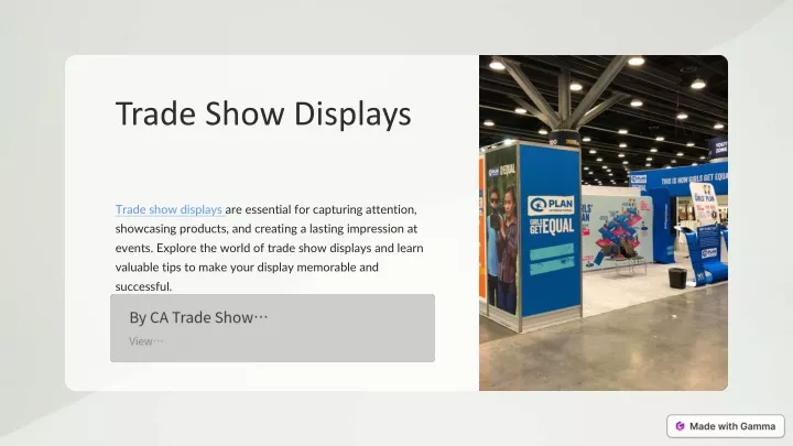 trade show displays