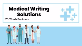 medical writing solutions