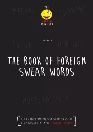 PDF✔️Download ❤️ The Foreign Book of Swear Words