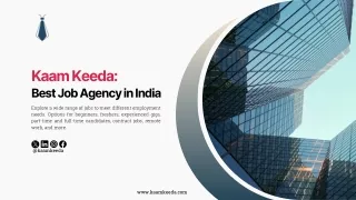 Kaam Keeda: Best Job Agency in India