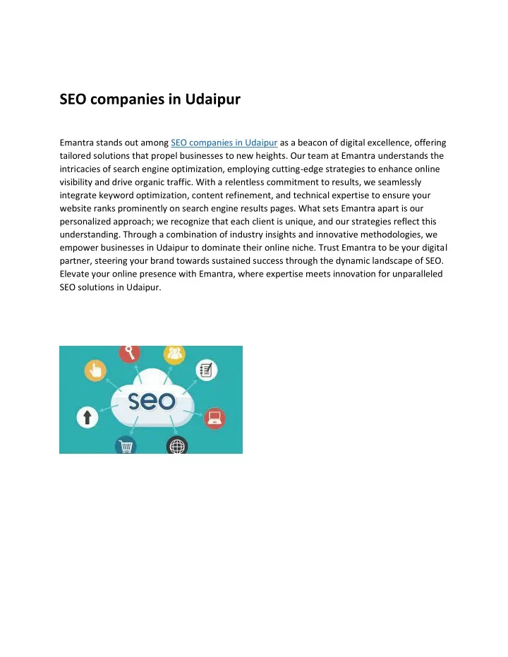 seo companies in udaipur