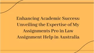 Law Assignment Help In Australia