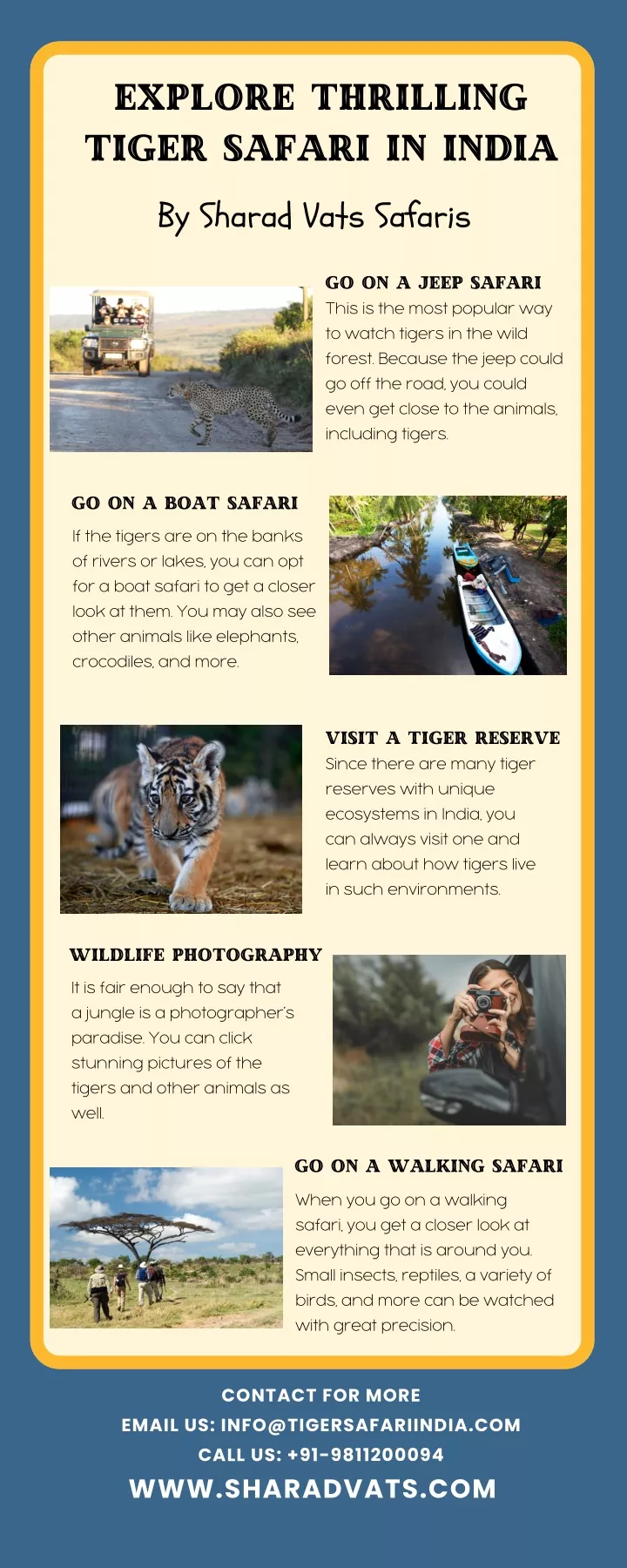 explore thrilling tiger safari in india by sharad