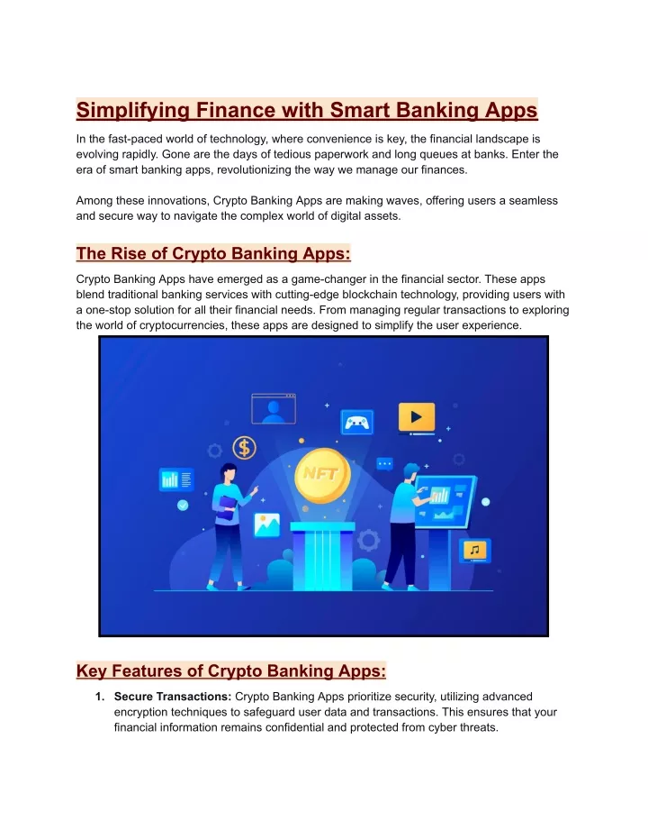 simplifying finance with smart banking apps