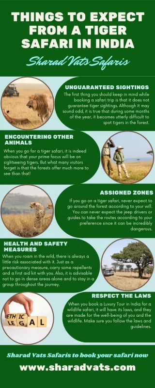 Things to expect from a tiger safari in India
