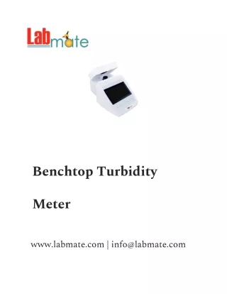 benchtop turbidity
