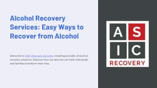 Alcohol Recovery Services Easy Ways to Recover from Alcohol