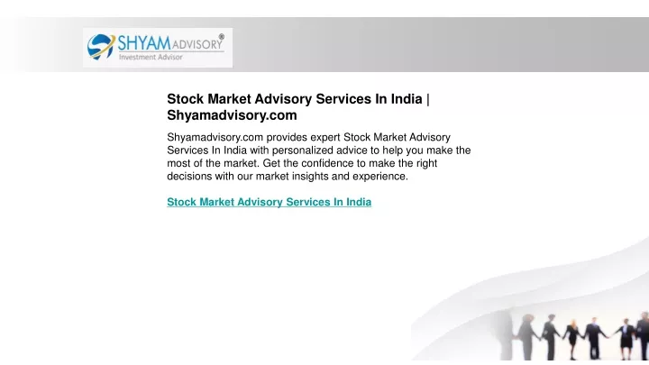 stock market advisory services in india
