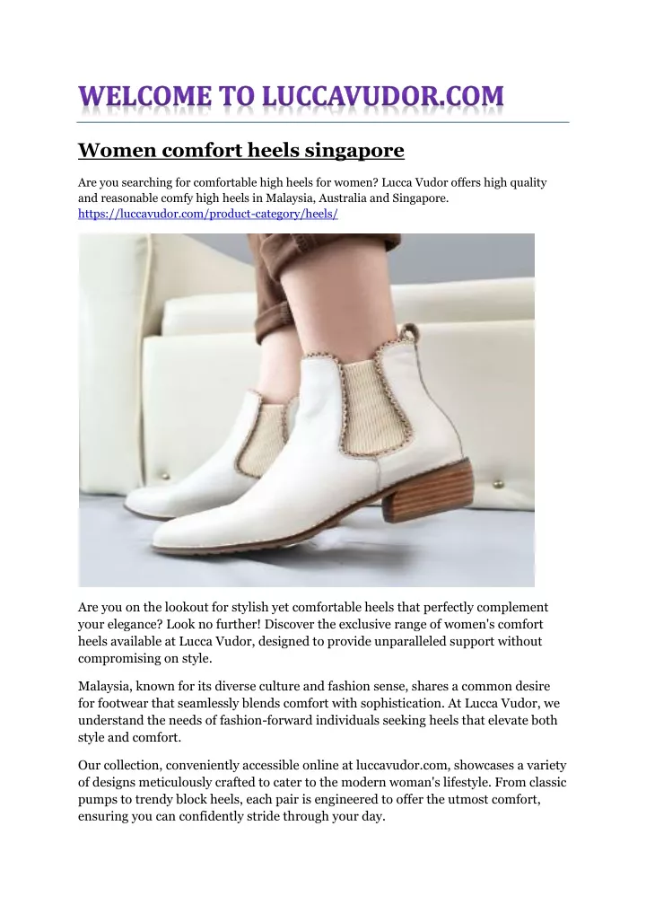 women comfort heels singapore