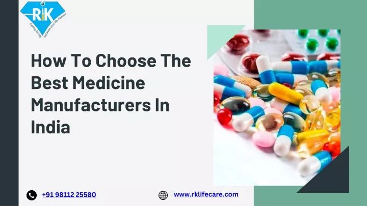 how to choose the best medicine manufacturers