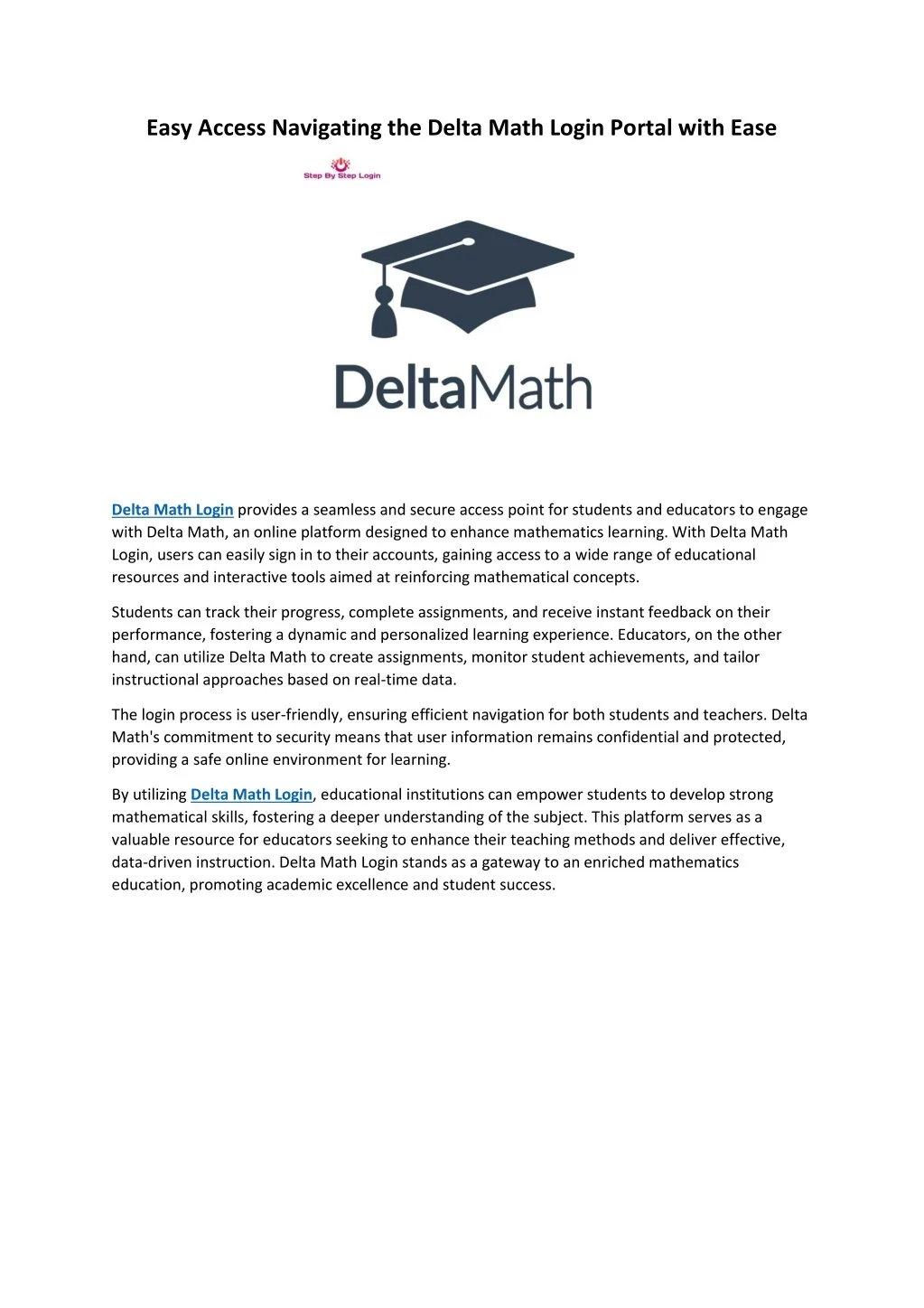 PPT - Delta Math Login Access Your Account and Explore Interactive Math ...