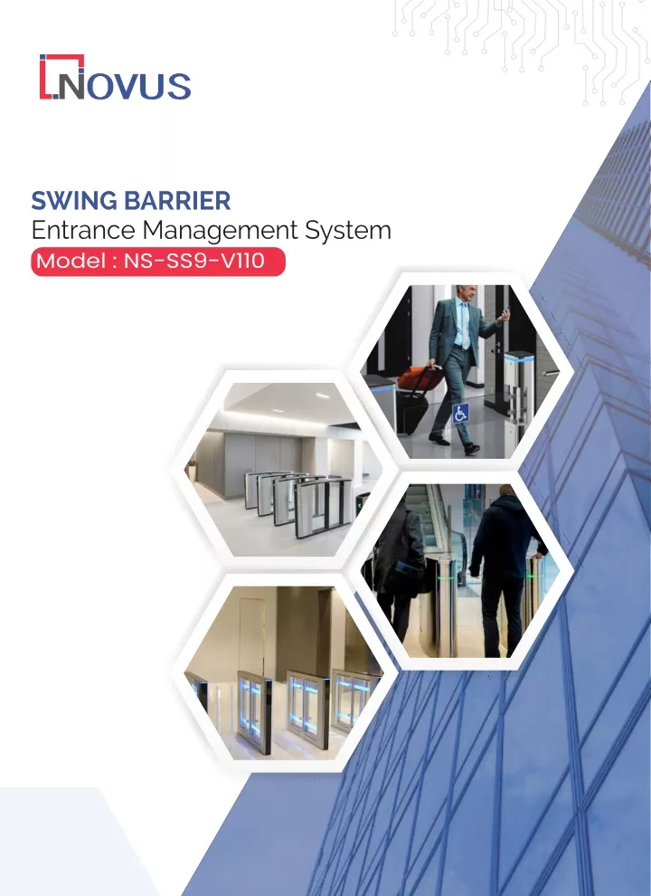 swing barrier entrance management system