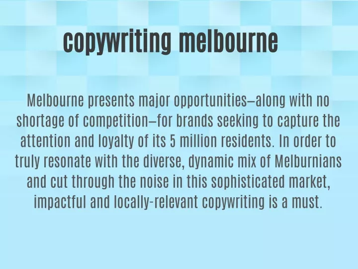 copywriting melbourne