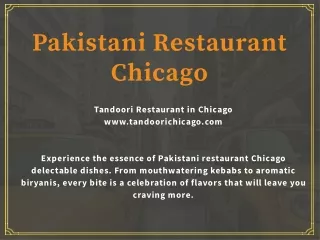 Pakistani Restaurant Chicago
