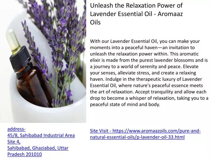 unleash the relaxation power of lavender