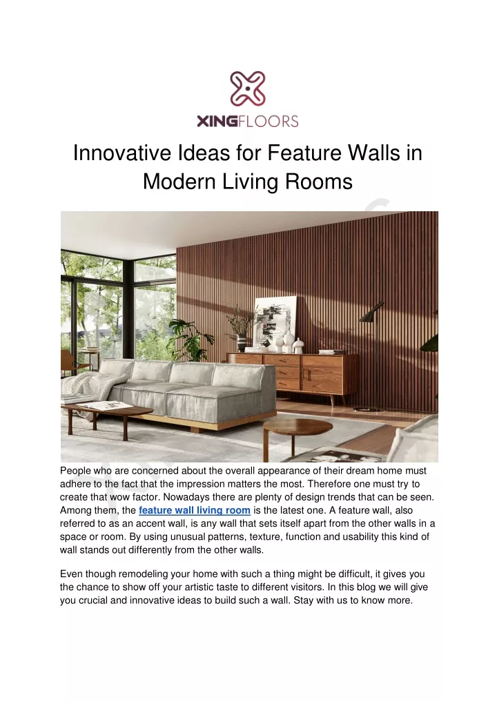 innovative ideas for feature walls in modern living rooms