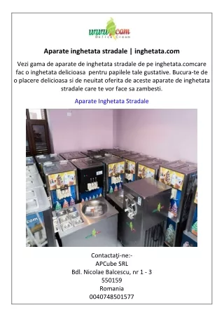 aparate inghetata stradale inghetata com
