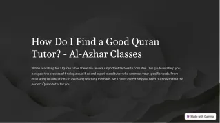 How Do I Find a Good Quran Tutor?