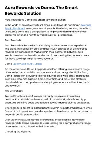aura rewards vs darna the smart rewards solution