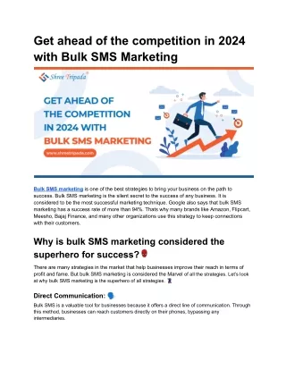 get ahead of the competition in 2024 with bulk