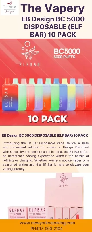 Elf Bar Disposable Vape Device