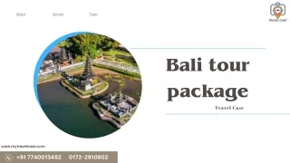 Best deals on Bali tour package - Travel Case