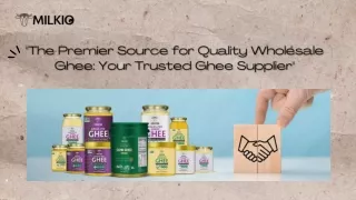 wholesale ghee supplier