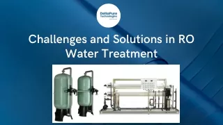 Challenges and Solutions in RO Water Treatment