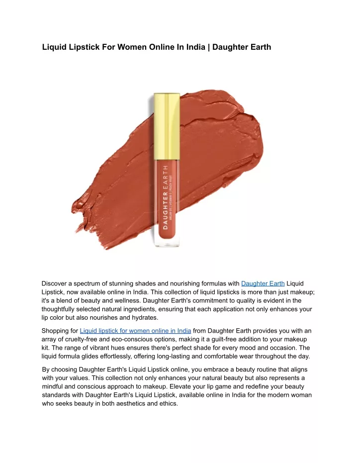 liquid lipstick for women online in india