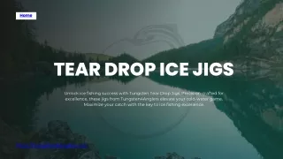 Tungsten Tear Drop Ice Jigs – Tungsten 4 Anglers
