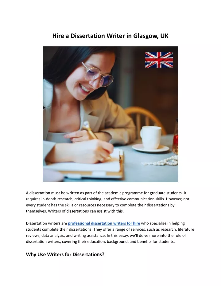 hire a dissertation writer in glasgow uk