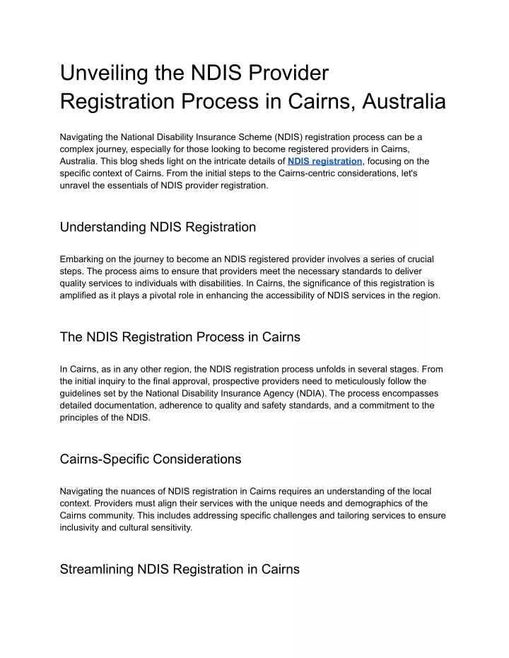 unveiling the ndis provider registration process