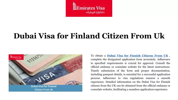 dubai visa for finland citizen from uk