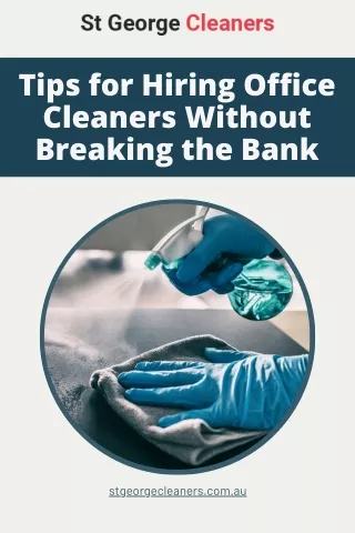 Tips for Hiring Office Cleaners Without Breaking the Bank